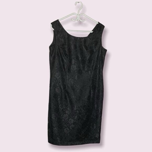 Braemar Formal Classic Lace Black Dress Size 15/16 - Picture 6 of 7